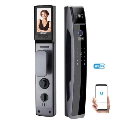 Palm Home Electric Smart Print Fingerprint Lock Aluminum Alloy Door Biometric Fingerprint Scanner with Camera Home Electric Smart Door Lock