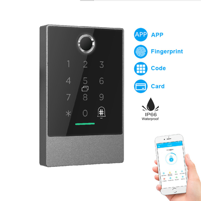 Indoor Waterproof Metal WiFi Control RFID Fingerprint Touch Keypad Door Lock Standalone Access Control System with TTlock App