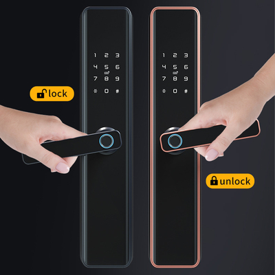 Yistar Factory Price Aluminum Alloy Mobile WIFI Fingerprint Door Lock TTLock Tuya Smart Biometric Remote Control Key Door Lock