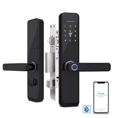 Wifi Home Lock Smart Home Lock Lever Door High Security Office Apartments Hotel Apartments Door Lock Sus304 Mortise Digital Fingerprint