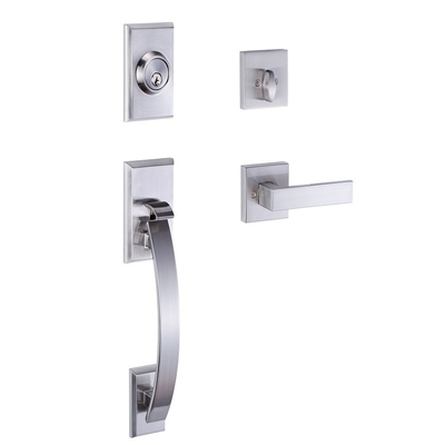 North American Standard High Quality Zinc Alloy Door Lock Wide Application Handle Set For Entry Handle Lock
