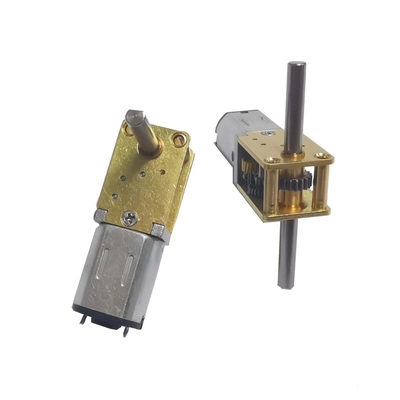 Totally Enclosed N20 Micro DC Brushed Motor 3V-6V Double Speed ​​Horizontal Reducer Worm Gear Motor For Smart Lock