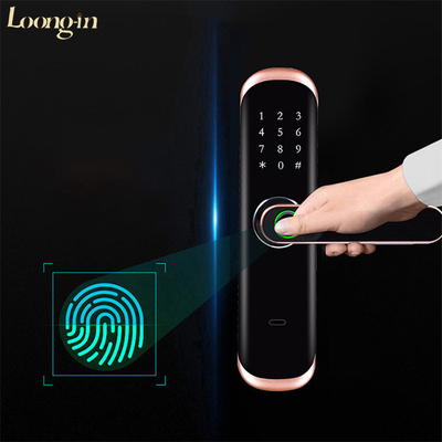 Tuya new upgrade zinc aluminum alloy hotel apartment hotel wifi home security wifi biometric fingerprint code room door lock APP electronic smart lock