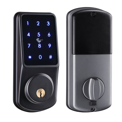 Alum. Alloy (front panel); Stainless Steel Smart Home WiFi Digital Keypad Safe Keyless Remote Control Deadbolt Electronic Digital RFID Smart Door Lock (Back Panel) Tuya