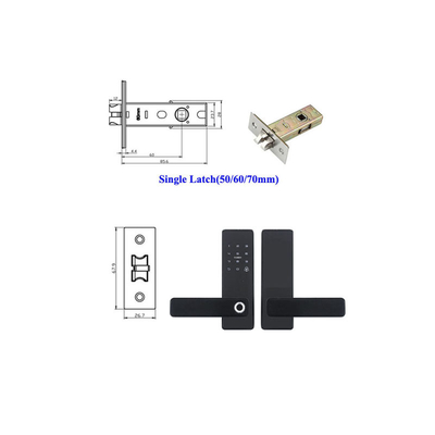 Aluminum Alloy WATCHING Wooden Door Smart Door Lock With App Fingerprint Smart Lock Cylinder