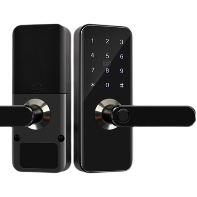 Home Security Holiday Home Multi Function Entry Security Lock Digital Door Lock Remote Control Touch Screen Smart Door Lock Black