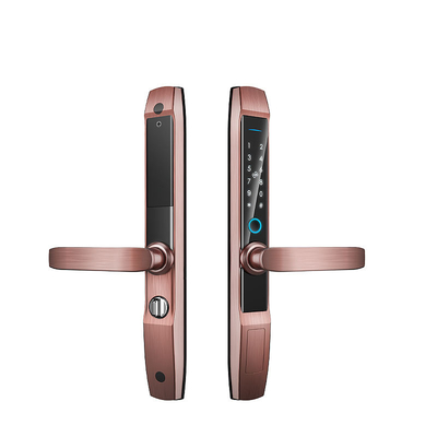 Smart Home Security Deadbolt Card App Electronic Digital Fingerprint Security Dual Door Lock Tuya Home Security Door Lock Finge
