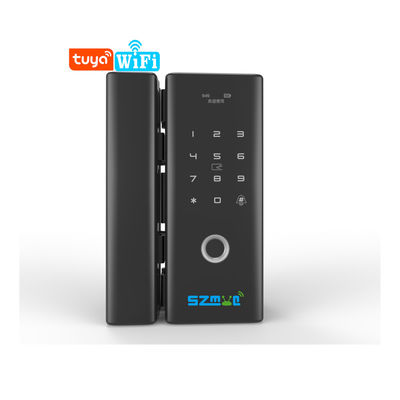 Tuya Zinc Alloy WiFi Smart Digital Sliding Fingerprint Door Lock Tuya WiFi Smart Electric Glass Door Lock